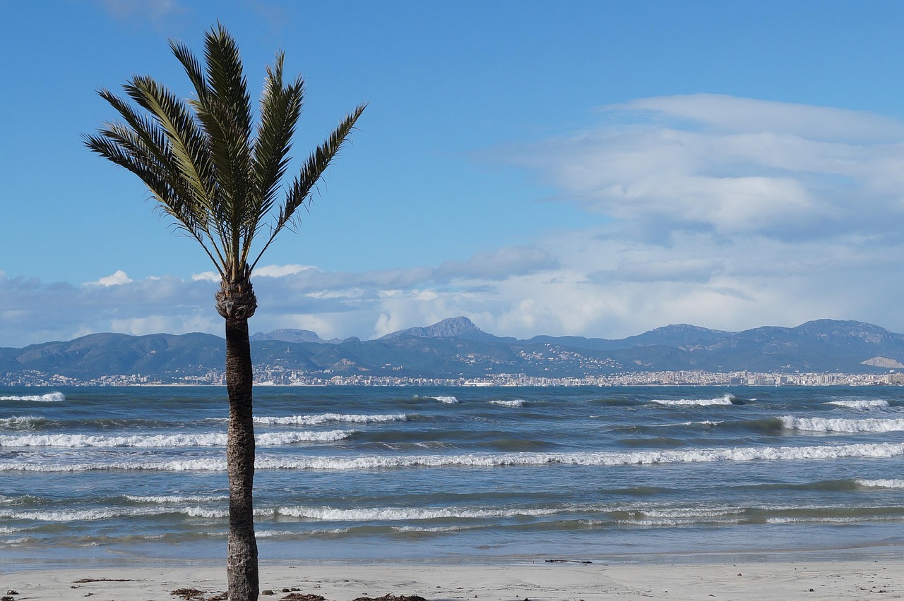 Mallorca mit Strand und Meer im milden Winter